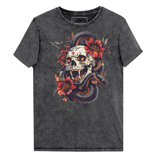 Skull Denim T-Shirt