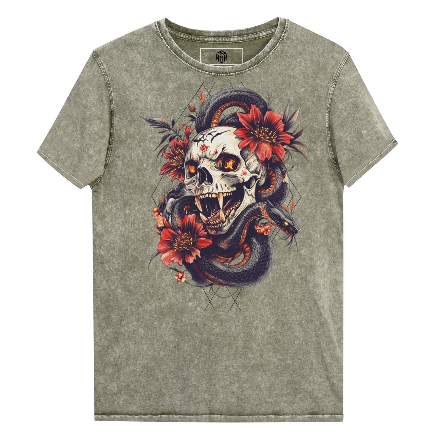 Skull Denim T-Shirt